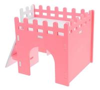 Happyyami Adorable Pvc Material and Multi-chamber Spacious in Interior and Ramp Hideout with for Easy Maintenance Hamster Pet's Living Space