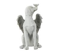 Happyyami Angel Dog Memorial Statue Resin Pet Grave Tribute for Garden Decor Outdoor Commemorative Figurine Wings Healing Reminder of Lost Pets for Use