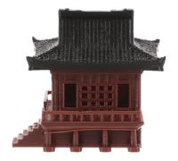 Happyyami Aquatic Decoration Fish Tank Pavilion Ornament Landscape Fish Tank Ornaments Zen Garden Pavilion Model