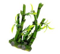 Happyyami Artificial Bamboo Ornament for Reptile Tanks Realistic Climbing Plant Decor for Terrarium Aquarium and Turtle Habitats Fun Hiding Spots for Lizards and Snakes