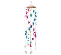 Happyyami Assorted Color Synthetic Shell Wind Chime with Plastic, Elegant and Beautiful Window Hanging Decorative Ornament for Home, Easy Hanging and Stress Beach Decoration Random Color