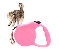 Happyyami Automatic Retractable Dog Leash 3M Adjustable PET Walking Lead Soft Grip Handle Sturdy Traction Rope for Dogs and Cats Suitable for Daily Walks Pink Random Color