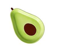 Happyyami Avocado Shape Ceramic Plate in Light Green Colour, Appetizer and Dessert Fruit Plate for Salad and Snacks, Cute Tableware for Home and Kitchen Use