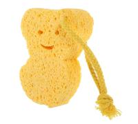 Happyyami Baby Bath Sponge Infant Bathing Sponge Soft Cartoon Bear Shower Brush for Newborns and Toddlers Sensitive Skin Bathing Accessory
