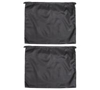 Happyyami Bags Rope 2pcs Black Satin Storage Dustproof to Drawstring and Reusable with Thickened Double Drawing Easy to Store for Quilts Shoes Suitable for Business Trips