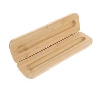 Happyyami Bamboo Wooden Pen Box with Lid, Single Pen Storage Case for Office and Packaging, Natural Style Pencil Case for Desk Organization