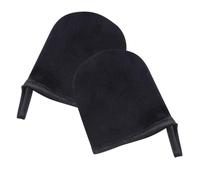 Happyyami Beach Gloves 2Pcs Mini Self Tanning Mitts Black Flocking Gloves for Applying Water-Based Creams and Moisturizers for Outdoor Use