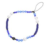 Happyyami Beaded Phone Lanyard with Polymer Clay and Crystal Material Easy to Attach and Detach Mobile Phone Chain for Cycling and Hiking Anti-lost Wrist Strap