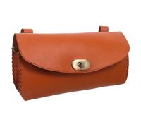 Happyyami Bicycle Bag: Handlebar Under Seat Retro Classical Mountain Road Bike PU Bag for Phone Saddle Tail Rear Pouch Seat Storage Cycling Case 21x11.5cm Brown