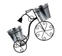 Happyyami Bike Plant Stand Iron Vintage Black Decorative Storage | Novelty Planters Outdoor, Home Office Display, Bike Shape Planter for Friends, Plant Flowerpot Rack
