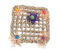 Happyyami Bird Climbing Net Chewing Toy for Parrots Five- Design Safe Mesh Hanging Accessory for Birdcages for Climbing and Chewing Fun