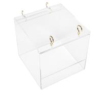 Happyyami Bird Washing Box Parrot Bathtub Made Fine Workmanship Comfortable Easy to Install for Parrots