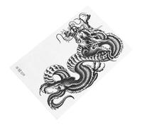 Happyyami Black Dragon Arm Temporary Sticker Waterproof Transfer Paper Tattoo for Men and Women, Easily Removable Body Art Cover Scar, for Party and Bar Use
