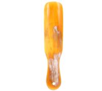 Happyyami Boot Shoe Horn Shoe Wearing Helper Ox Horn Reusable Khaki for Elderly Pregnant Women and Lazy People at Home