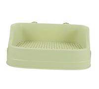 Happyyami Box Rabbit Potty Trainer Litter Box for Bunnies Guinea Pigs Easy to Clean Pet Bathroom for Indoor Outdoor Use Helps Develop Toilet Habits
