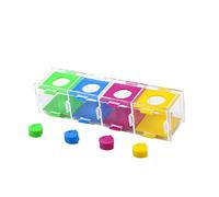 Happyyami Box Toy for Parrots Intelligence Training Plaything Sorting Feature Design for Macaws and African Engaging Bird Activity for Mental