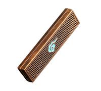 Happyyami Brown Alloy Rectangle Incense Burner with Delicate Design for Mood Enhancement and Tabletop Decoration, for Thanksgiving and Wedding Home Decor