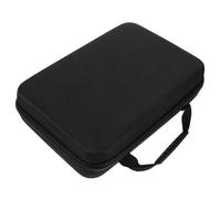 Happyyami Cable Organiser Bag and Data Cables, EVA Hard Shell Storage Case with Dustproof Protection, Quick Access and Modern Design for Travel and Long Road Trips, Black