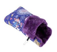 Happyyami Canvas Secure Resting Spot Pet Sleep Bag with Lovely Deer Pattern with -on Design for Guinea Pig and Kitten for Winter Use in Pet Cage