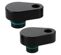 Happyyami Car Air Conditioner System Blockoff Kit with Rear Seal Plate Black Rear Air Conditioner Port Cover for Suv for Improved Cooling during Driving