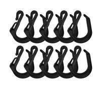 Happyyami Car Seat Back Hooks Practical and Easy Installation Storage Hangers 10pcs S-shaped Made of Sturdy Abs for Trunk and Roof Luggage Net Organisers, for Travel and Outdoor Use