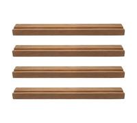 Happyyami Card Holder Stand Sturdy Construction 4pcs Wall Mounted Wooden with Elegant Design Securely Holds for Studies and Rooms for Sports Cards and Vinyl Records