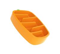 Happyyami Carrot Slow Feeder Bowl for Puppies Dog Slow Feed Bowl Pet Feeding Bowl Anti-fall Train Your Dog to Eat Slowly