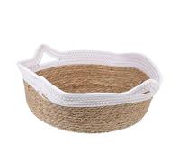 Happyyami Cat Sleeping Bed Cat Nest Bed for Summer Cool Nesting Place Natural Material