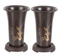 Happyyami Ceramic Orchid Pot with Drainage Holes 9.45 Inch Indoor Plant Pot for Cymbidium Seedlings and Flower Nursery Stylish Home and Office Decoration