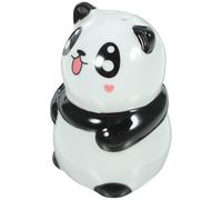Happyyami Ceramic Panda Shaped Salt Shaker for Kitchen Use, Portable and Space Saving Spice Jar with Unique Cartoon Design, for Home Use and Outdoor BBQ Grill