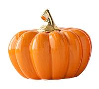 Happyyami Ceramic Pumpkin Ornament for Halloween Home Decor Pumpkin Table Decor for Living Desktop Ornament for Fall Season