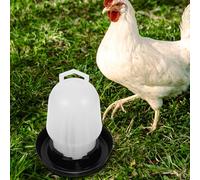 Happyyami Chicken Drinker Large Automatic Water Feeder with Plastic Chicken Waterer Cups and Pigeon Water Feeding Cups Easy to Fill and Convenient and Professional Poultry Shops