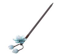 Happyyami Chinese Retro Wooden Hairpin for Women Vintage Style Hair Bun Holder Elegant Decorative Hair Stick for Hanfu and Buns Durable and Secure Fit Sophisticated Design with Unique Charm