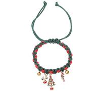 Happyyami Christmas Cat Collar Bell and Bowtie Soft Comfortable Woven Design for Holiday Seasons Stylish Japanese and Korean Inspired Neck Accessory for Cats