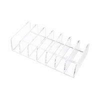 Happyyami Cosmetics Storage Rack Divided Makeup Holder for Pressed Powder Dividers for Makeup Travel Organizer