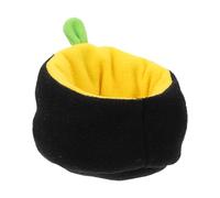 Happyyami Cotton Pet Sofa Bed for Small Animals and Hamsters, Practical and Space-saving Black Sleeping Nest Suitable for Guinea Pigs and Chinchillas in Winter