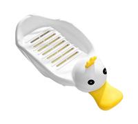 Happyyami Cute Duck Soap Dish Cartoon Animal Design Self Draining Bathroom Shower Storage Soap Holder