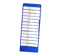 Happyyami Daily Schedule Pocket Chart with Reusable Cards Hanging Organizer for Classroom Homeschool Special Education Visual Schedule for Daily Activities Routines