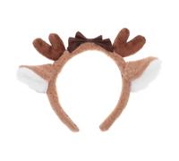 Happyyami Deer Ear Plush Headband for Cosplay Multi-Function Hair Band Adorable Animal Ears Head Dress for Parties and Festivals Random Style