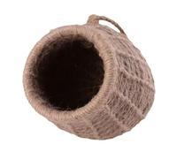 Happyyami Delicate Rope Bird House Nest for Yard and Garden, Play Spot and Hideout Suitable for Mouse and Small Hedgehog, Coffee Colour Small Animal Nesting Box