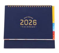 Happyyami Desk Calendar: August 2025 to December 2026 Monthly Planner - Standing Flip Calendar - Twin-Wire Binding Desktop Planner with Colorful Tabs - Home Office School Supplies