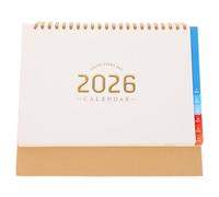 Happyyami Desk Calendar: August 2025 to December 2026 Monthly Planner - Standing Flip Calendar - Twin-Wire Binding Desktop Planner with Colorful Tabs - Home Office School Supplies