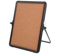 Happyyami Desktop Cork Board Memo Message Board with Aluminium Alloy Frame Practical Writing Surface for Office and Workspace Organisation