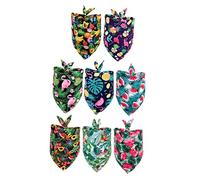 Happyyami Dog Bandana Tropical Pet Bandana Saliva Towel for Pet Supplies Unique Style