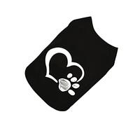Happyyami Dog Cooling Vest Spot The Dog Party Cloth Heart Footprint Pattern Vest for Cool Coats