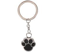 Happyyami Dog Paw Pendant Urn for Ashes Stainless Steel Sturdy Memorial Keychain Silver Minimalist Style Lightweight Keepsake for Remembering Pets
