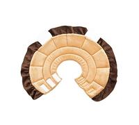 Happyyami Dog Puppy Elizabethan Collar Lion Shape Recovery Kit 20-23cm Soft Fabric Anti-scratch Easy to Adjust Fashion Necklace
