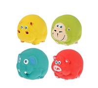 Happyyami Dog Squeaky Toys Octopus 4-pack Latex Teething Toys for Dogs Squeaky Animal for Mental