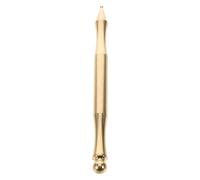 Happyyami Double-Ended Brass Trigger Point Probe Pen for Eye and Foot Meridian Therapy Lightweight for Use On the Go and Home