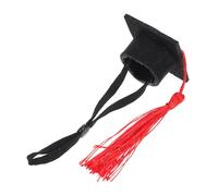 Happyyami Dr Hamster Hat Graduation Cap Tassel Cute Small Animal Costumes Hamster Party Hats Graduation Caps for Guinea Pigs Photo Prop
